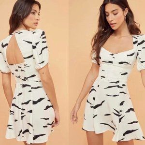 BNWOT Reformation Clancie Black & White Minidress